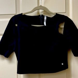Black crop top by Fabletics